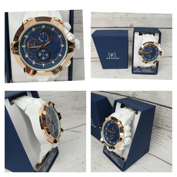 George Quartz Accuracy Soft Silicone white Bulk Watch - Picture 2 of 9